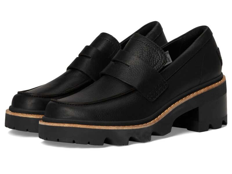 ソレル レディース シューズ スリッポン・ローファー SOREL Joan Now? City Loafer Black/Sea Salt ブラック