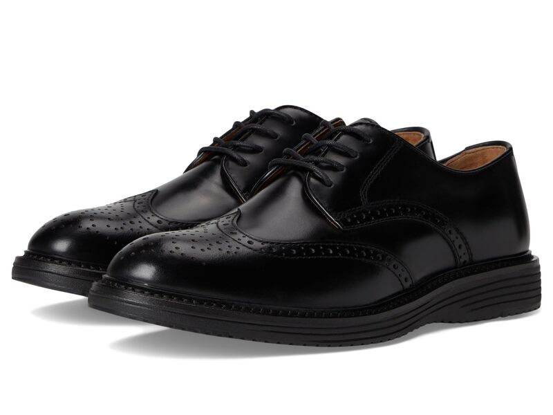 ジョンストンアンドマーフィー メンズ シューズ オックスフォード ウィングチップ Johnston \u0026 Murphy Upton Wingtip Black Full Grai ブラック
