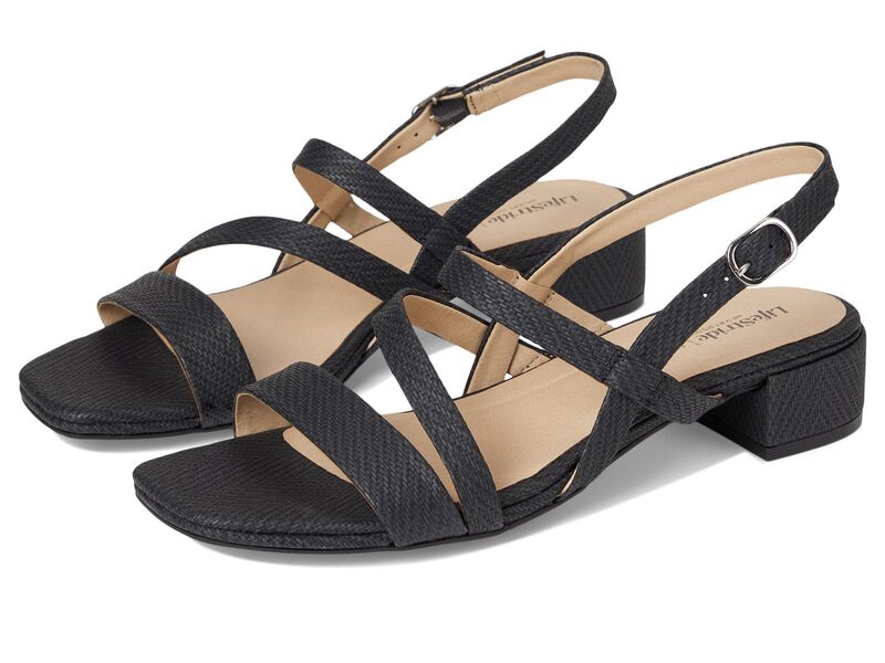 ライフストライド レディース シューズ ヒール LifeStride Janet Black Faux Leat ブラック