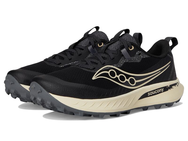 サッカニー レディース シューズ スニーカー Saucony Peregrine 15 Black/Pearl パール
