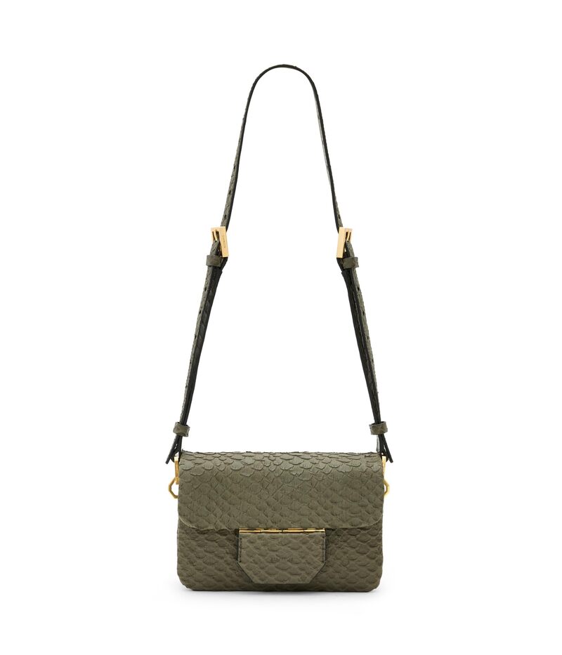 オールセインツ レディース バッグ ハンドバッグ AllSaints Jupiter Snake Xbody Military Green グリーン 50,880円