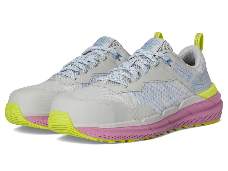 キーン レディース シューズ スニーカー KEEN Utility Speedworks ESD Work Sneakers (Carbon-Fiber Toe) Alloy/Moonlight