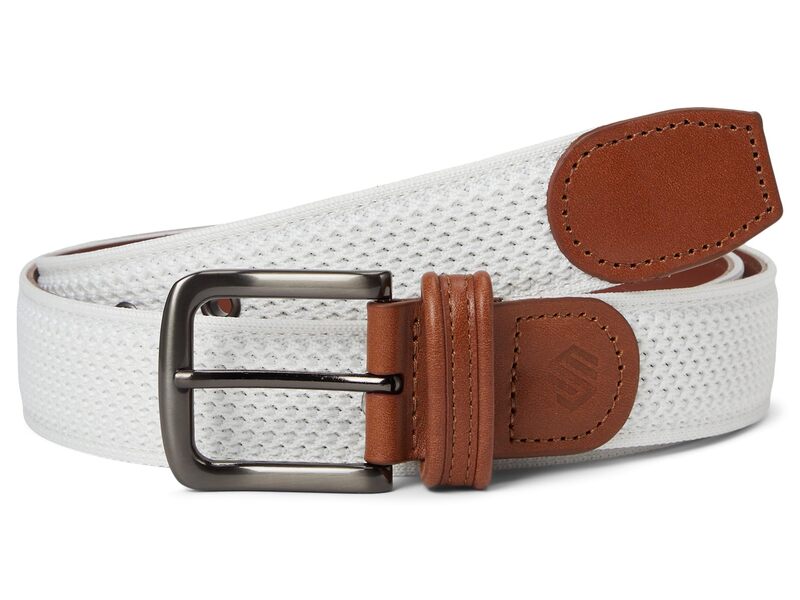 ジョンストンアンドマーフィー メンズ アクセサリー ベルト ニット Johnston & Murphy Amherst Engineered Knit Cream クリーム