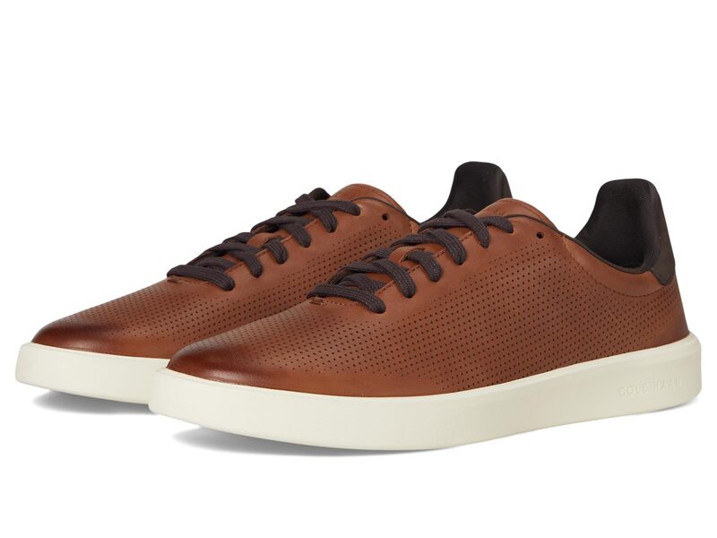 電話を掛けるハーン メンズ シューズ スニーカー Cole Haan Grand Crosscourt Daily Laser Sneakers British Tan/Dar タン