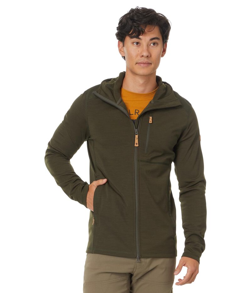 フェールラーベン メンズ アウター パーカー・スウェット フリース Fjallraven Keb Fleece Hoodie Deep Forest フォレスト