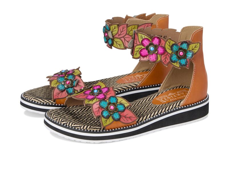 スプリングステップ レディース シューズ サンダル L'Artiste by Spring Step Cruzer Camel Multi キャメル