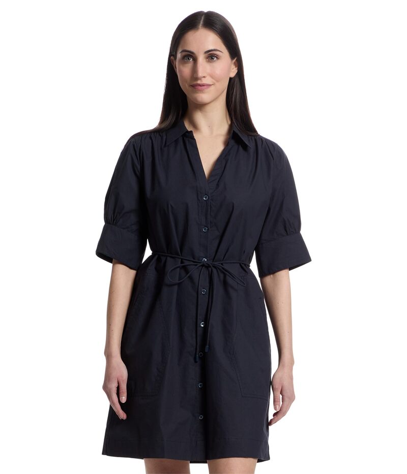 リラピー レディース トップス 衣装 プルオーバー衣装 プルオーバー Lilla P Shirred Sleeve Shirt Dress Navy 米国海軍 レディースファッション-ワンピース