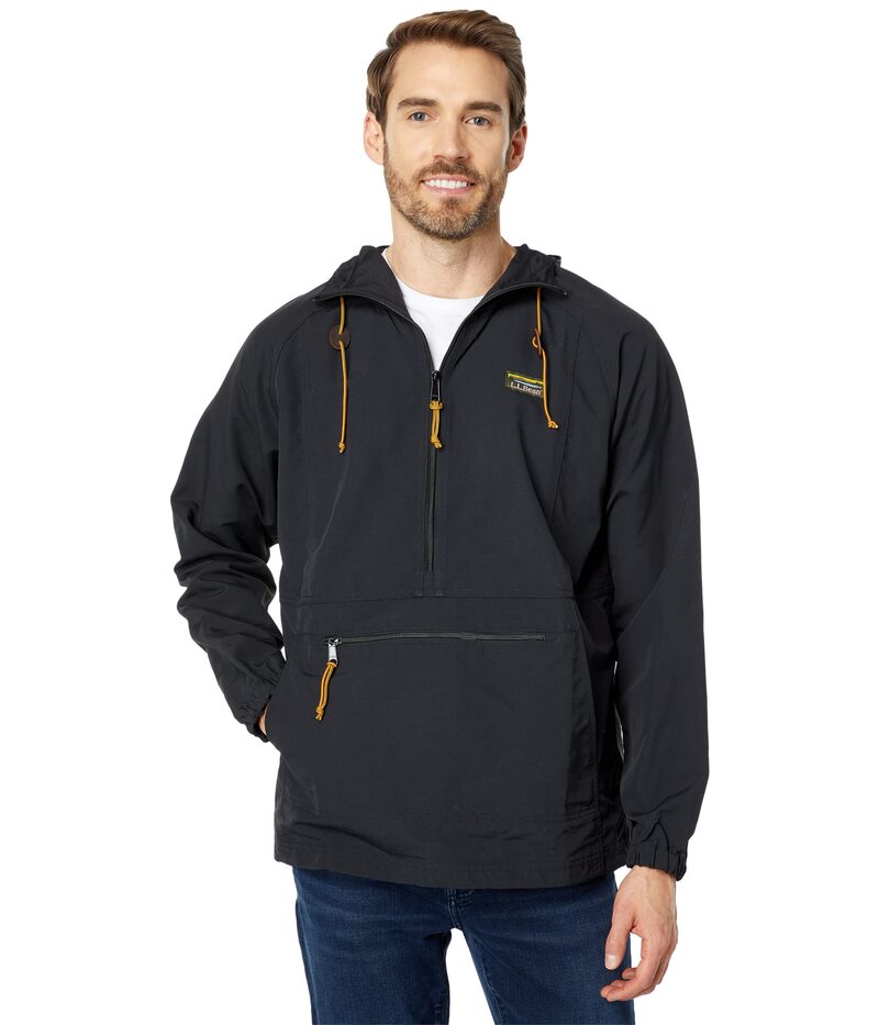 エルエルビーン メンズ アウター 厚地の外套 L.L.Bean Mountain Classic Anorak Black 黒いこと