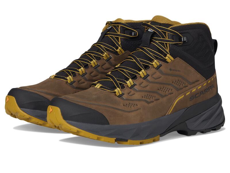 スカルパ メンズ シューズ ブーツ・レインブーツ Scarpa Rush 2 Pro Mid GTX Brown/Sulphur 赤銅色