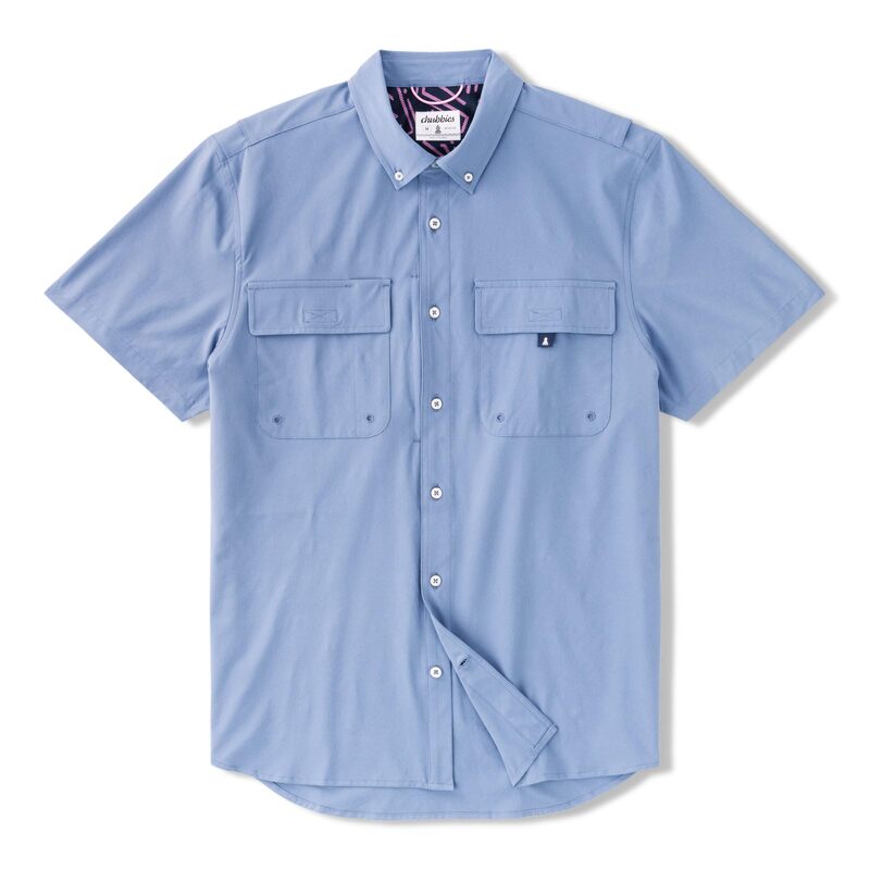 チャビーズ メンズ トップス シャツ Chubbies The Blue Crew (UPF Shirt) Dusty Blue ブルー