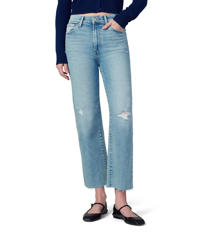 ジョーズジーンズ レディース ボトムス デニムパンツ ワイドレッグ クロップド Joe's Jeans The Blake Cropped Wide Leg With Cut Hem Immaculate