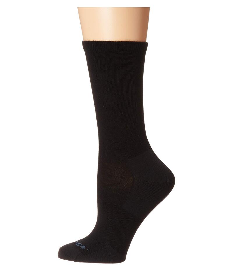 ダーンタフバーモント レディース アンダーウェア 靴下 Darn Tough Vermont Solid Basic Crew Light Black ブラック