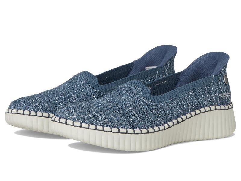 スケッチャーズ レディース シューズ スニーカー SKECHERS Martha Stewart Wilshire Blvd - Glimmer Step Hands Free Slip-Ins Slate スレート