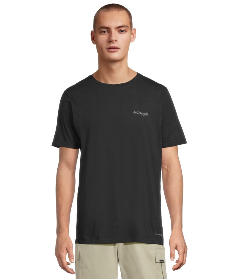 コロンビア メンズ トップス シャツ Columbia PFG Fish Flag II Short Sleeve Black/Graphite ブラック