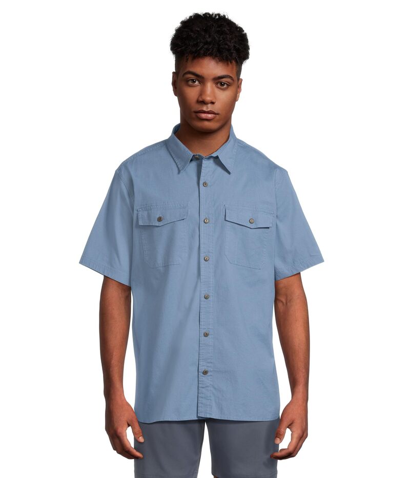 エルエルビーン メンズ トップス シャツ L.L.Bean Riverton Ripstop Shirt Short Sleeve Delta Blue ブルー