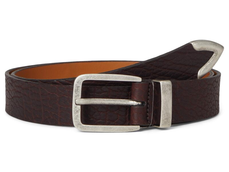 ジョンストンアンドマーフィー メンズ 付属品 胴締め Johnston \u0026 Murphy Distressed Tipped Belt Brown 赤銅色