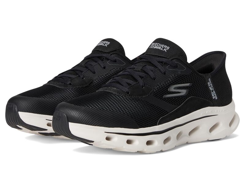 スケッチャーズ レディース シューズ スニーカー SKECHERS Performance Go Walk Glide Step 2.0 Belah Hands Free Slip-Ins Black/White 白いこと