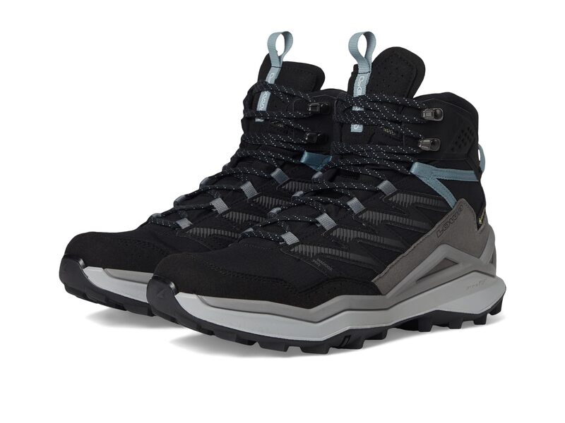 ロア レディース シューズ ブーツ・レインブーツ Lowa Maadox Pro Gtx Mid Black/Grey ブラック