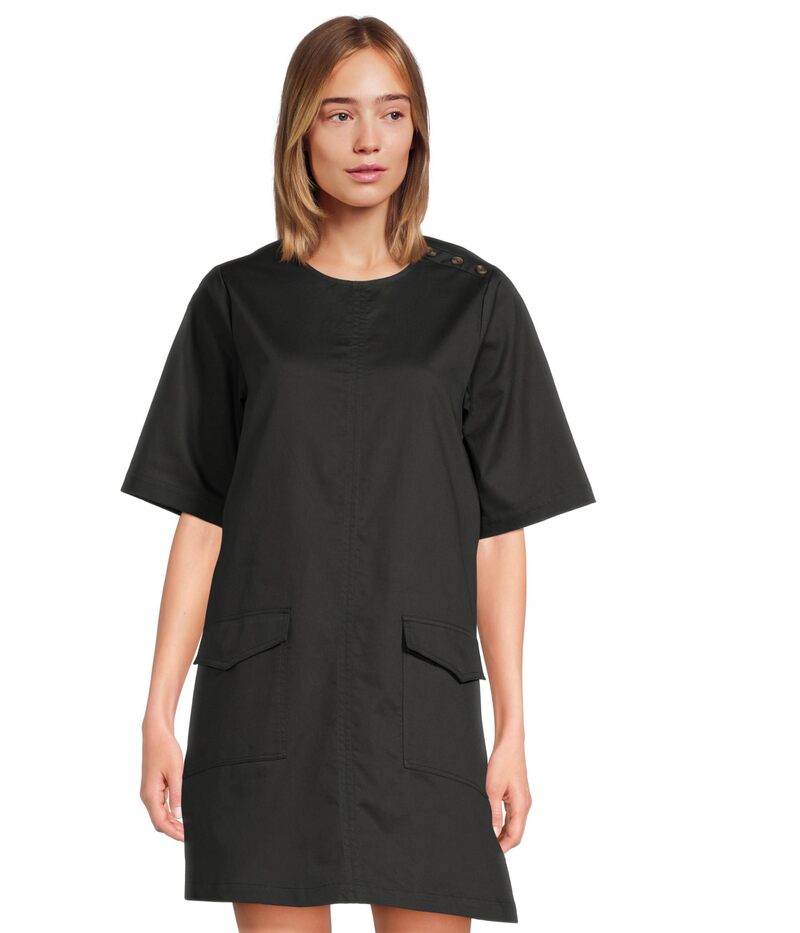 バブアー レディース トップス ワンピース ミニワンピース ミニ Barbour Luna Mini Dress Black ブラック