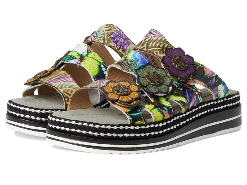スプリングステップ レディース シューズ サンダル L'Artiste by Spring Step Naomi-Monarch Olive Multi オリーブ