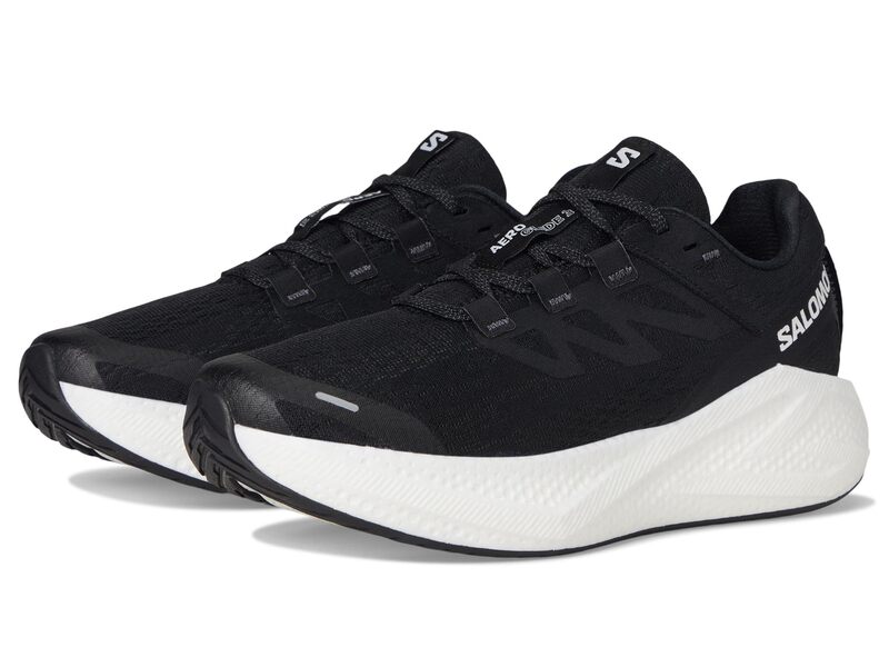サロモン レディース シューズ スニーカー Salomon Aero Glide 3 Black/White/Asp 白いこと