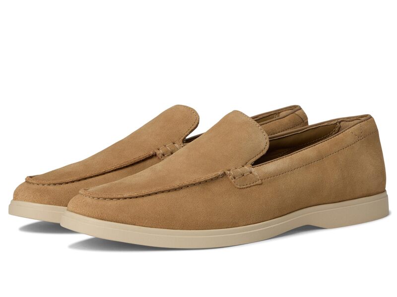 クラークス メンズ シューズ スリッポン・ローファー Clarks Torford Easy Dark Sand Suede サンド