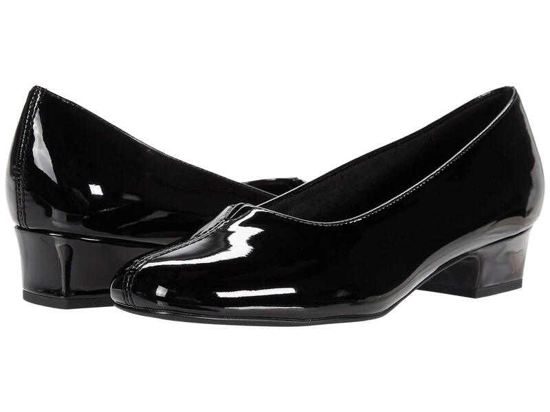 トロッターズ レディース シューズ 踵 Trotters Doris Black Patent 黒いこと