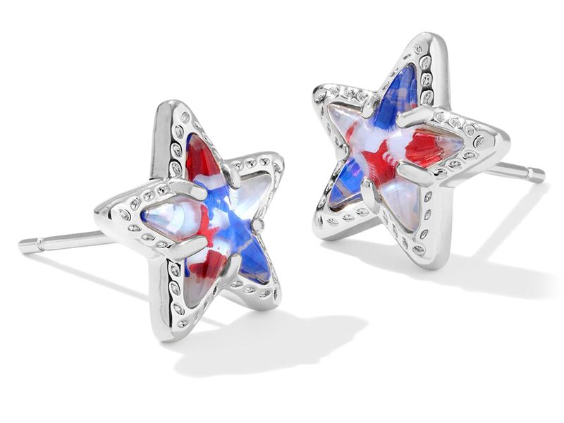 ケンドラスコット レディース アクセサリー ピアス・イヤリング Kendra Scott Cassidy Stud Earrings Silver Red Whit レッド