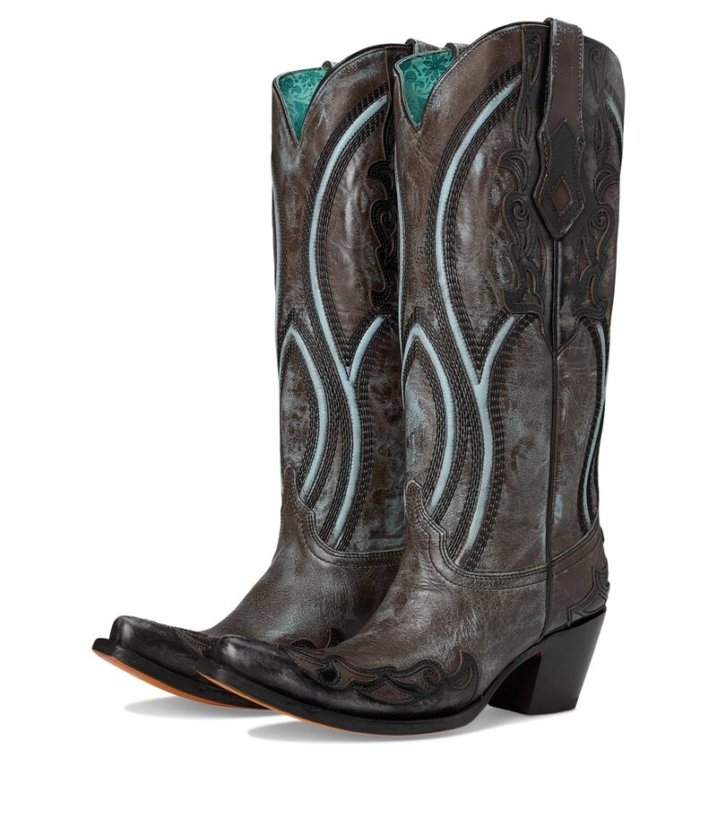コーラルブーツ レディース シューズ ブーツ・レインブーツ Corral Boots A4699 Brown/Blue ブルー