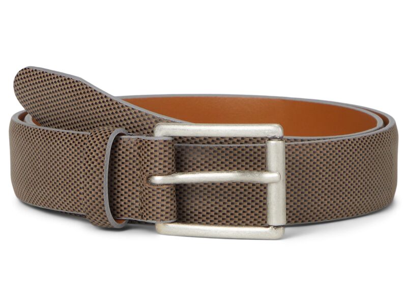 ジョンストンアンドマーフィー メンズ 付属品 胴締め Johnston \u0026 Murphy Brushed Micro Check Taupe トープ