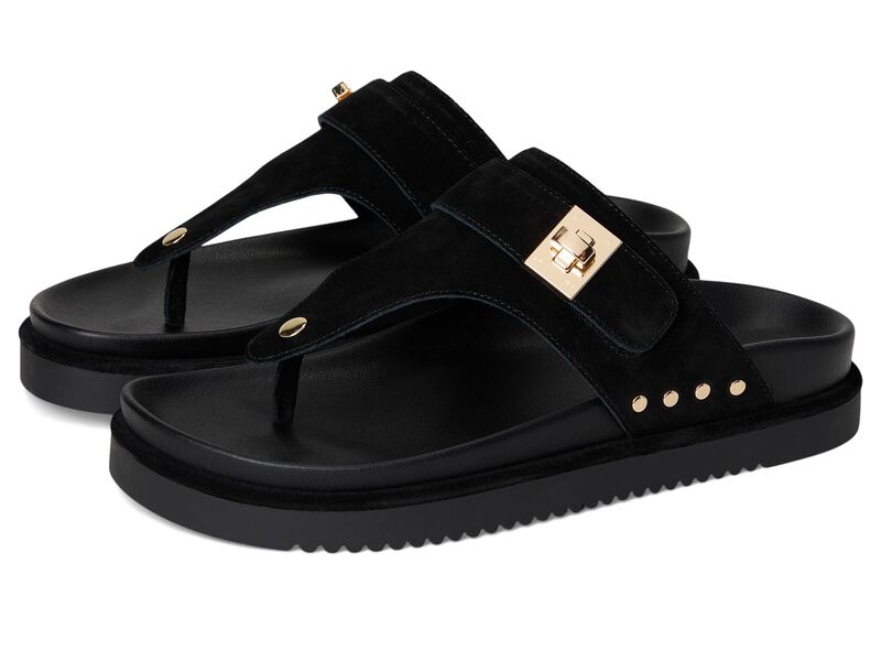 スティーブ マデン レディース シューズ サンダル Steve Madden Thona Black Suede ブラック