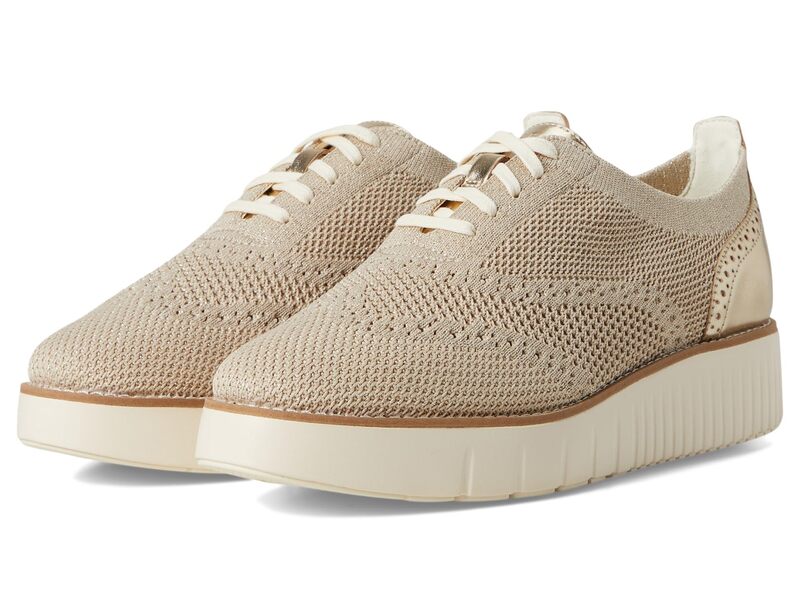 コールハーン レディース シューズ オックスフォード プラットフォーム Cole Haan Grand City Platform Stitchlite Oxfords Rye/Gold Metall ゴールド