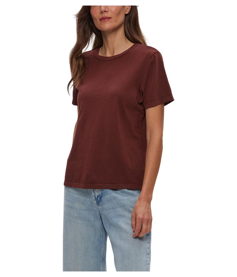 マイケルスターズ レディース トップス シャツ クルーネック Tシャツ Michael Stars Becca Short Sleeve Crew Neck Tee Espresso