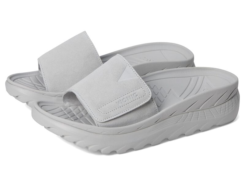 バイオニック メンズ シューズ サンダル VIONIC Rejuvenate Recovery Sandals Vapor Grey Sued グレー