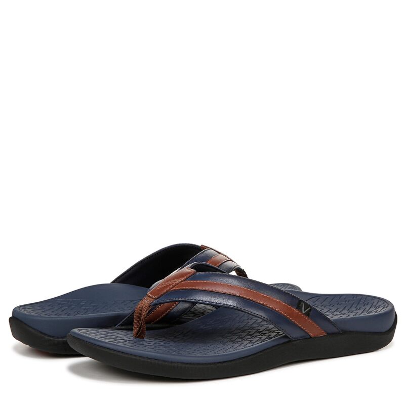 バイオニック メンズ シューズ サンダル VIONIC Mtide II Navy Brown Sm L ネイビー