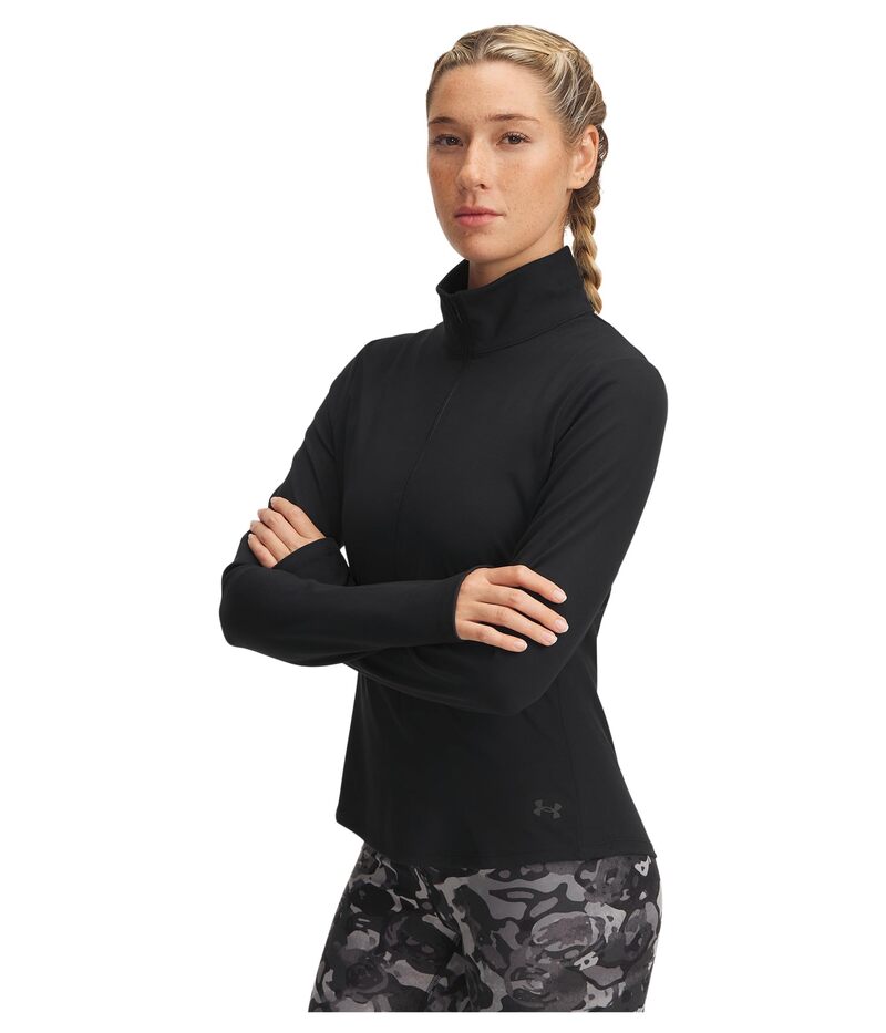 アンダーアーマー レディース アウター パーカー・スウェット Under Armour Motion 1/2 Zip Black/Jet Gray ブラック