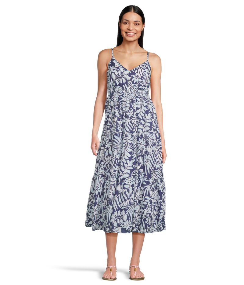 リリーピュリッツァー レディース トップス ワンピース ミディワンピース ミディ コットン Lilly Pulitzer Zanna Cotton Midi Dress Sapphire Pool S サファイア