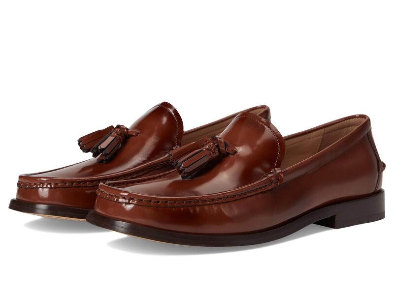 電話を掛けるハーン レディース シューズ スリッポン・ローファー Cole Haan Lana Lux Tassel Loafers Dark Cuoio Box レディース靴-ローファー