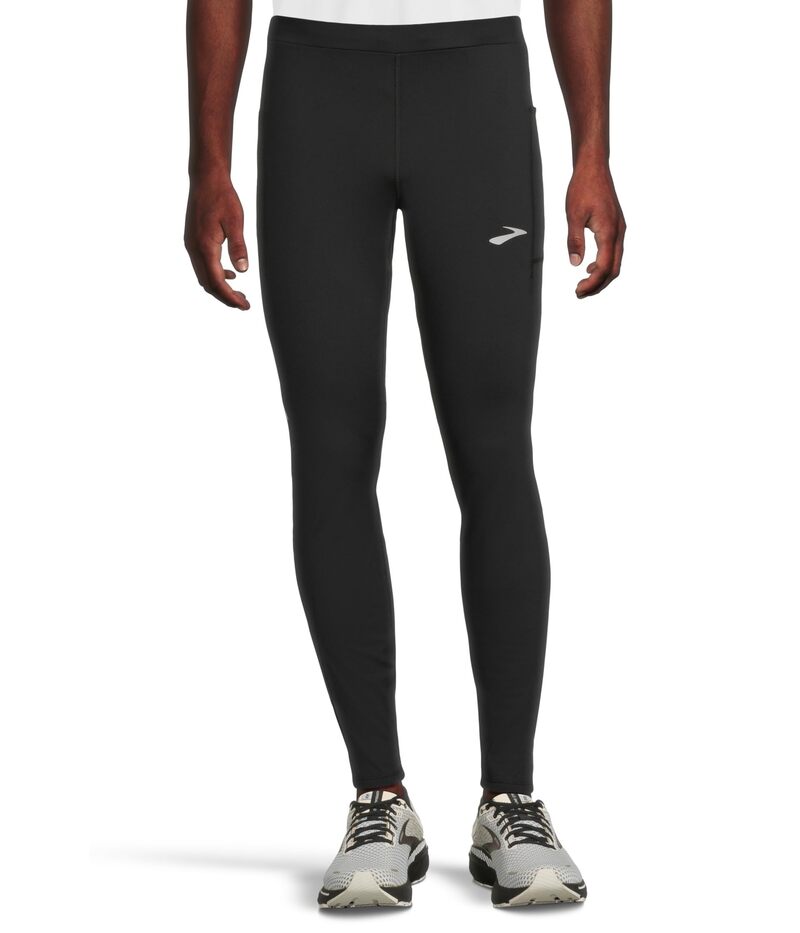 ブルックス メンズ ボトムス カジュアルパンツ Brooks Momentum Thermal Tight 2.0 Black/Speed Log ブラック