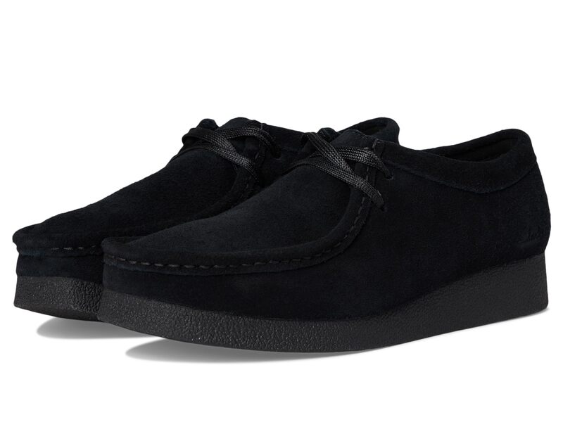 クラークス レディース シューズ サンダル Clarks Wallabee EVO Shoes Black Suede ブラック