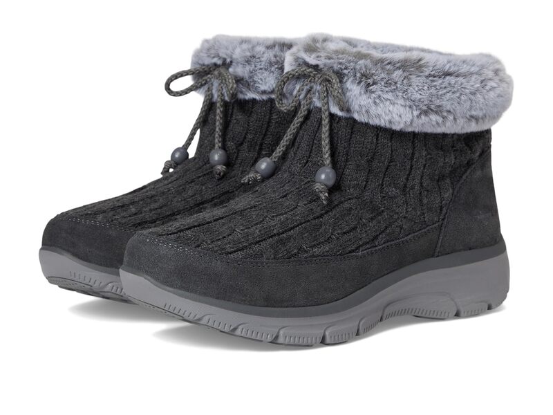スケッチャーズ レディース シューズ ブーツ・レインブーツ SKECHERS Easy Going - Fall Ice Angel Charcoal チャコール