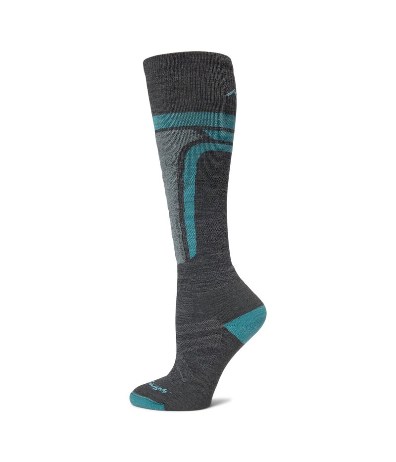 ダーンタフバーモント レディース アンダーお召しもの ソックス Darn Tough Vermont Edge OTC Midweight with Cushion w/ Padded Shin Gray 薄墨色