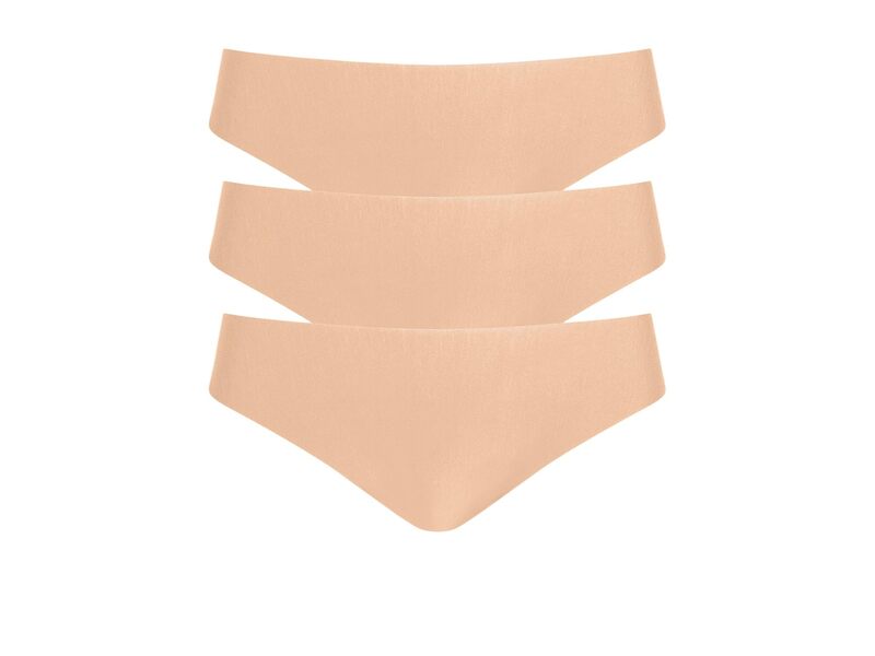 コマンドー レディース アンダー御召しもの ズボン下 Commando Butter Mid-Rise Thong 3-Pack GP202 Beige ベージュ