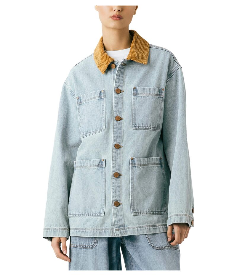 ブランクニューヨーク レディース アウター コート シャツ デニム ジャケット Blank NYC Crack Of Dawn Denim Shirt Jacket Blue ブルー