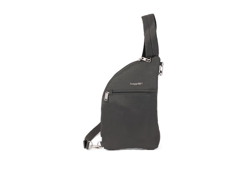 バッガリーニ レディース バッグ ハンドバッグ Baggallini Securtex Anti-theft Half Moon Sling Charcoal チャコール