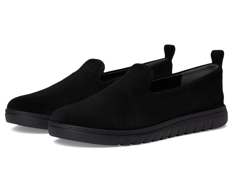 バイオニック レディース シューズ スニーカー 置き目毛革 VIONIC Uptown Willa Loafers/Moc Shoes Black Suede 黒いこと