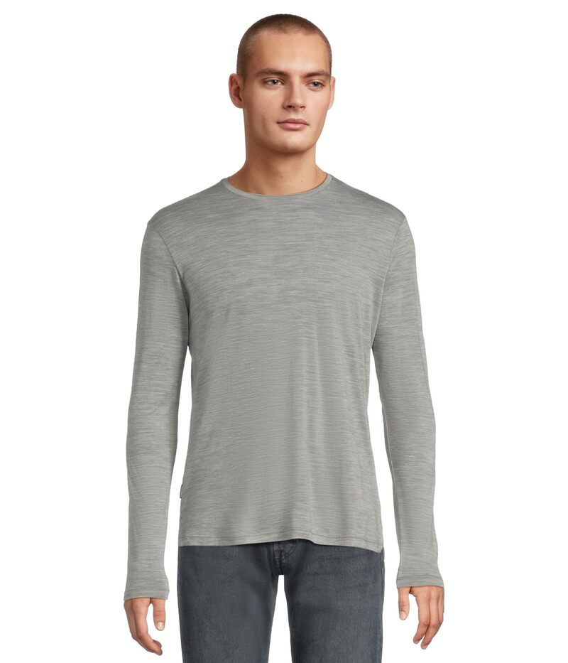 アイスブレーカー メンズ トップス シャツ Tシャツ Icebreaker Merino 125 Cool-Lite? Sphere Long Sleeve Tee Metro Heather ヘザー
