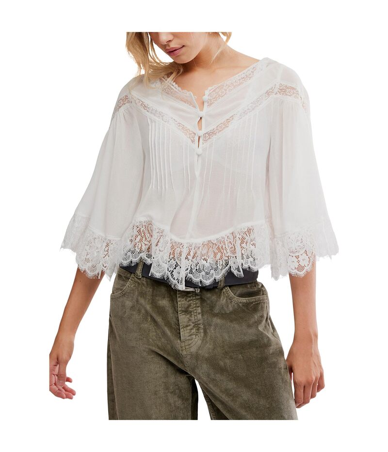 フリーピープル レディース トップス シャツ Free People Bali Midnight Rain Top Clean Ivory アイボリー 19,225円
