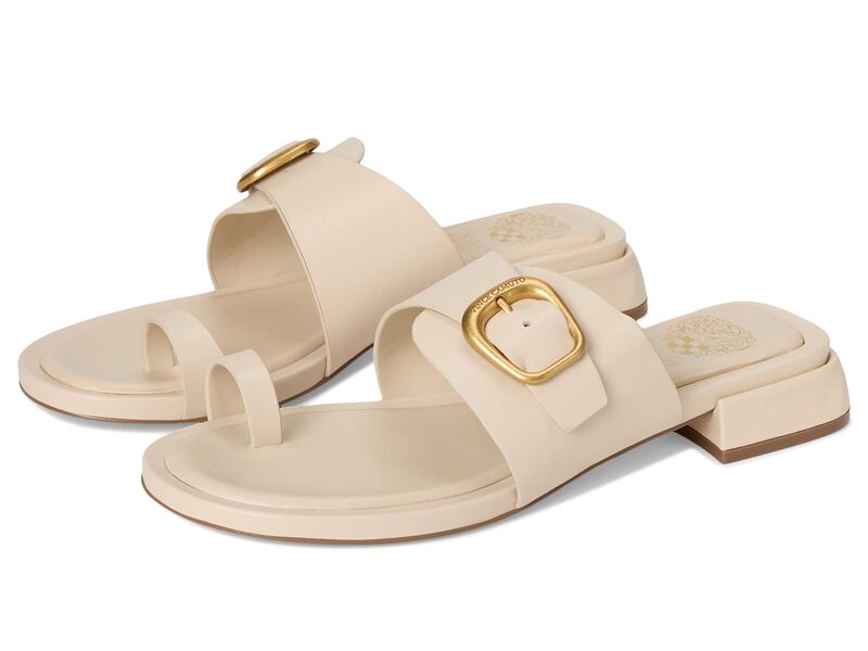 ヴィンスカムート レディース シューズ ヒール サンダル Vince Camuto Ranista Buckle Band Sandals Panna Creme