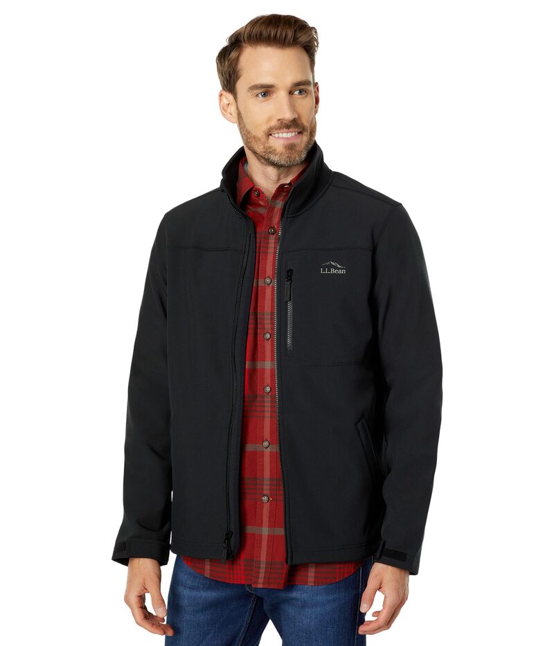 エルエルビーン メンズ アウター コート L.L.Bean Windproof Softshell Black ブラック